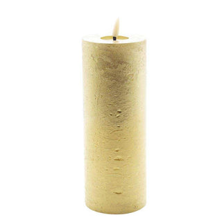 candela LED oro metallizzato 20x7,5cm - Het Adres