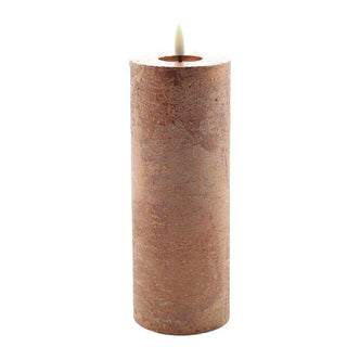candela led rustica rame 20x7,5cm - Het Adres