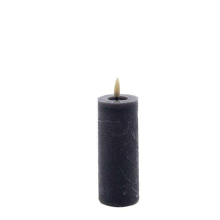 candela LED rustica grigia 12,5x5cm - Het Adres