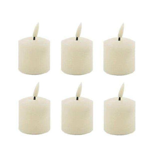 LED mini candles ivory white - 6 pieces - Het Adres