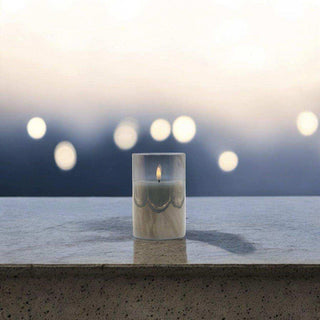 Led sfeerlicht grijs 10x15cm van Mansion atmosphere, verlicht in een sfeervolle interieursetting