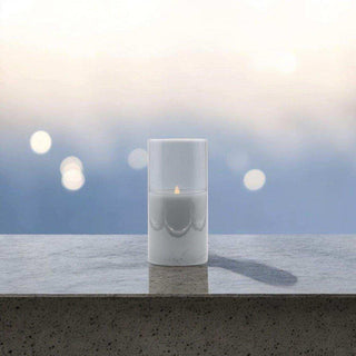 Led sfeerlicht grijs 10x20cm van Mansion atmosphere, verlicht in een sfeervolle interieursetting