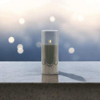 Led sfeerlicht grijs 10x25cm van Mansion atmosphere, verlicht in een sfeervolle interieursetting