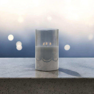 Led sfeerlicht grijs 15x25cm van Mansion atmosphere, verlicht in een sfeervolle interieursetting