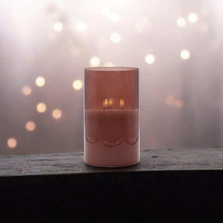 Led sfeerlicht roodbruin 15x25cm van Mansion atmosphere, verlicht in een sfeervolle interieursetting