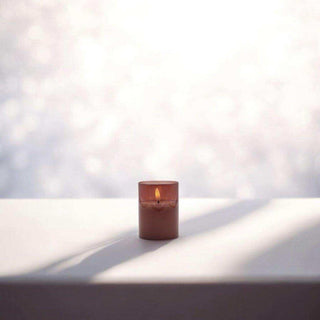 LED mood light red-brown 7.5x10cm - Het Adres