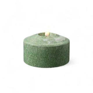 Ledkaars Marble groen – 10x5,5cm van Mansion atmosphere, duidelijk als hoofdfoto afgebeeld