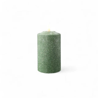 Ledkaars Marble groen – 7,5x12,5cm van Mansion atmosphere, duidelijk als hoofdfoto afgebeeld