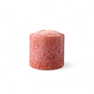 Ledkaars Marble rood – 10x10cm van Mansion atmosphere, duidelijk als hoofdfoto afgebeeld