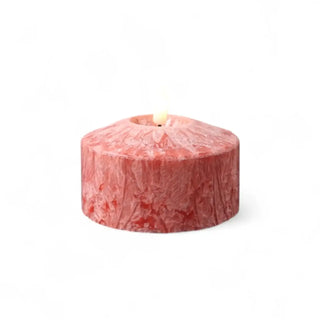 Ledkaars Marble rood – 10x5,5cm van Mansion atmosphere, duidelijk als hoofdfoto afgebeeld