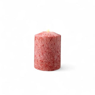 Ledkaars Marble rood – 7,5x10cm van Mansion atmosphere, duidelijk als hoofdfoto afgebeeld