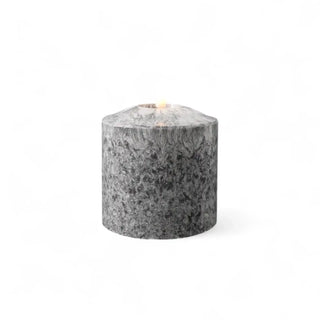 Ledkaars Marble zwart – 10x10cm van Mansion atmosphere, duidelijk als hoofdfoto afgebeeld