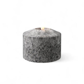 Ledkaars Marble zwart – 10x7,5cm van Mansion atmosphere, duidelijk als hoofdfoto afgebeeld