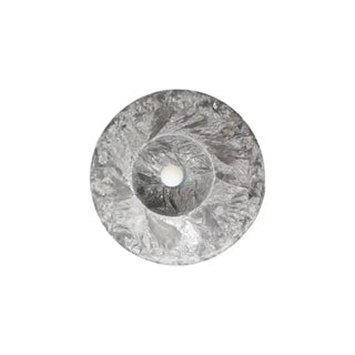 Zwarte smalle Marble ledkaars van bovenaf met vlamdetail van Mansion atmosphere