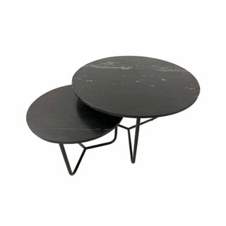 Marmor-Couchtische All Noir – 2er-Set – Het Adres