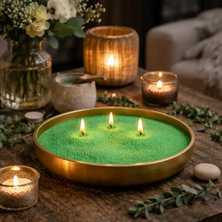 Sand Wax lichtgroen van Mansion atmosphere, tijdens gebruik met de toepassing duidelijk zichtbaar