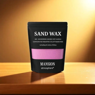 Sand Wax paars van Mansion atmosphere, toegepast in een warme interieursetting