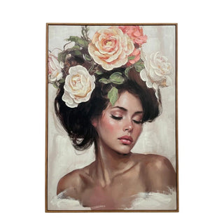 Schilderij Bloemenkroon Claire 70x100 cm van Mansion atmosphere, duidelijk als hoofdfoto afgebeeld