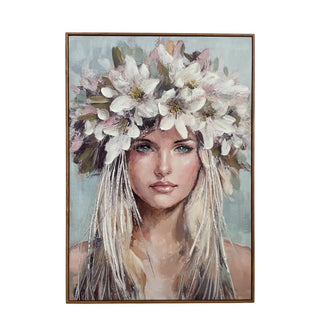 Schilderij Flower Crown Elin 70x100 cm van Mansion atmosphere, duidelijk als hoofdfoto afgebeeld