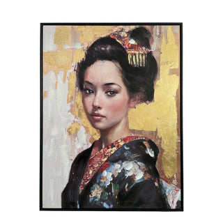 Schilderij Geisha Akemi 60x80 cm van Mansion atmosphere, duidelijk als hoofdfoto afgebeeld