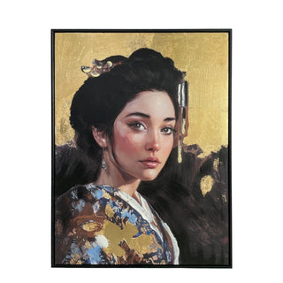 Schilderij Geisha Naomi 60x80 cm van Mansion atmosphere, duidelijk als hoofdfoto afgebeeld