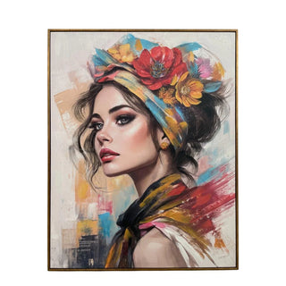 Schilderij Glam Colour Portrait 80x100 cm van Mansion atmosphere, duidelijk als hoofdfoto afgebeeld