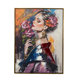 Schilderij Glam Señorita Rosa 60x80 cm van Mansion atmosphere, duidelijk als hoofdfoto afgebeeld