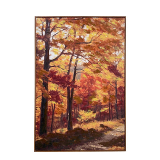 Schilderij Herfstbos Pad 80x120 cm van Mansion atmosphere, duidelijk als hoofdfoto afgebeeld