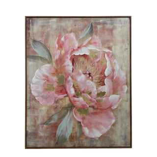 Schilderij Pioen Rosa 80x100 cm van Mansion atmosphere, duidelijk als hoofdfoto afgebeeld