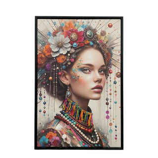 Schilderij Portret Jolie 40x60 cm van Mansion atmosphere, duidelijk als hoofdfoto afgebeeld