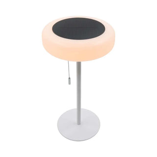Solaro buiten tafel ledlamp wit van Mansion atmosphere, schuin bekeken met vorm en afwerking zichtbaar