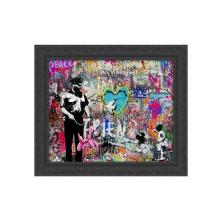Street Art Schilderij – Graffiti Kunst 70x60 cm van Mansion atmosphere, duidelijk als hoofdfoto afgebeeld