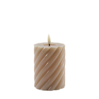swirl LED-Kerze Sand 10x7,5cm - Het Adres