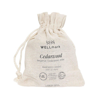 Medium geurkaars Cedar messing - Het Adres