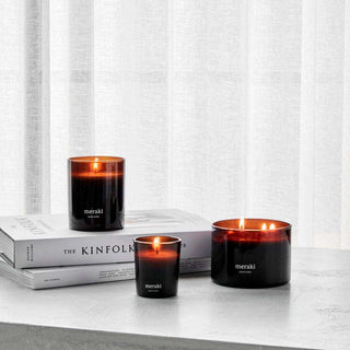 Geurkaarsen set Dark Wood klein - Het Adres