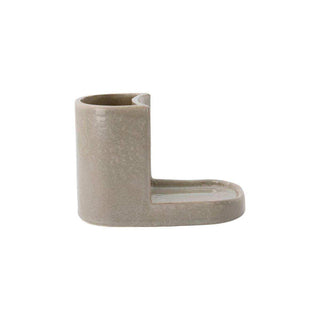 Brush and soap holder Datura shellish grey - Het Adres