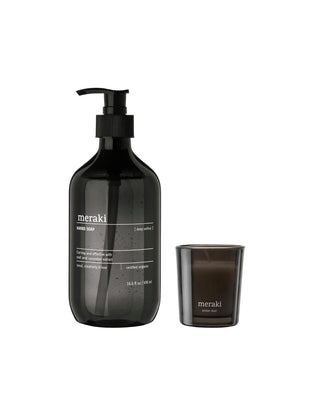 Cadeaubox Deep Valley handzeep + Amber Dust geurkaars van Meraki, duidelijk als hoofdfoto afgebeeld