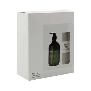 Cadeaubox Kitchen essentials van Meraki, tijdens gebruik in de badkamer of keuken