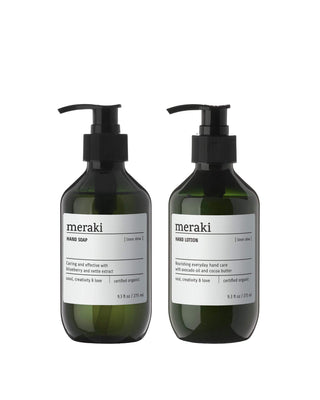 Cadeaubox Linen Dew handzeep + lotion van Meraki, duidelijk als hoofdfoto afgebeeld