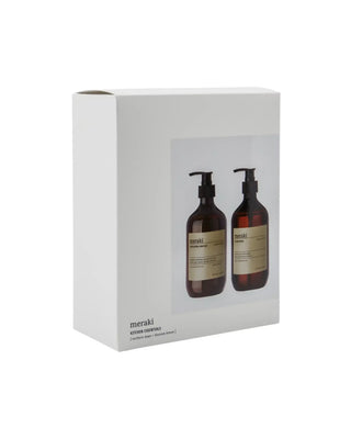 Cadeauset Kitchen Essentials 2 x 490ml van Meraki, van opzij met vorm en afwerking zichtbaar