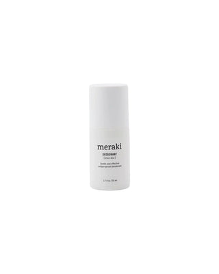 Deodorant Linen dew van Meraki, van bovenaf met vorm en indeling zichtbaar
