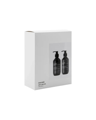 Geschenkdoos Deep valley Simple hand care 275ml van Meraki, van bovenaf met vorm en indeling zichtbaar