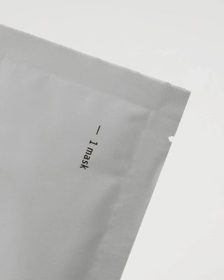 Gezichtsmasker Collageen van Meraki, van dichtbij met productdetails duidelijk zichtbaar
