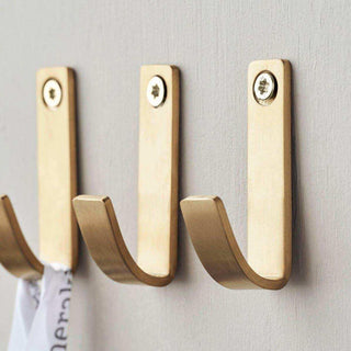 Thapsus brass hooks - set of 3 - Het Adres