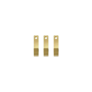 Haken Thapsus Messing – 3 Stück – Het Adres