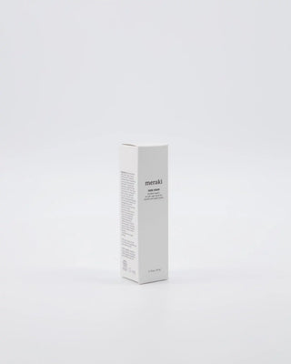 Hand serum 50ml van Meraki, aan de achterzijde met afwerking zichtbaar, vanuit een tweede beeldhoek