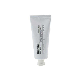 Meraki Hand Cream Northern Dawn in witte tube van 50 ml op een witte achtergrond