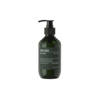 Meraki handlotion Harvest Moon in donkergroene fles met zwart pompje