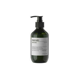 Meraki Linen Dew handlotion in groene pompfles, 275 ml