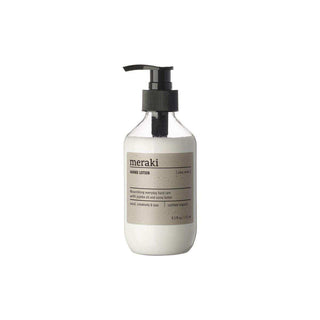 Meraki handlotion met pomp, geur Silky Mist, voedend met jojobaolie en cacaoboter